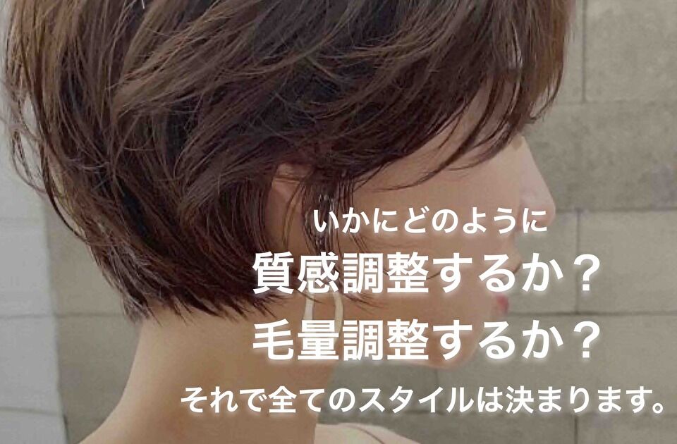 質感調整 と 毛量調整 の 違い とは カットマメ知識 クセ毛 パーマ髪質改善士 フリーランス美容師エンジニア 金枝俊平